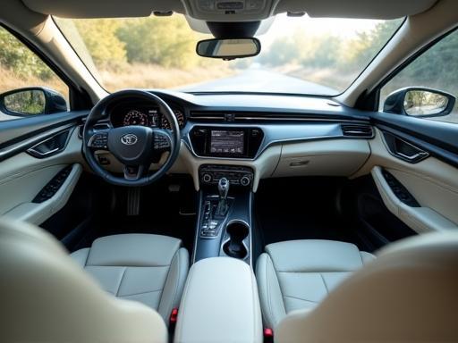 Spotless car interior after cleaning