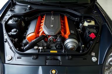 Clean car engine bay