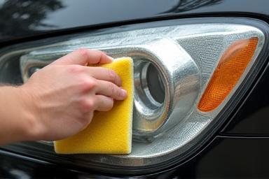 Restoring a car headlight