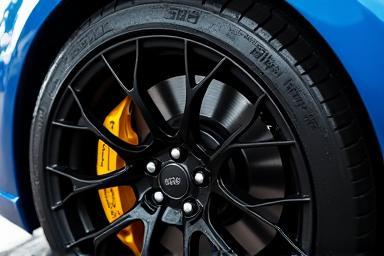 Clean car wheel